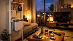 ダイソーの折りたたみゴミ箱でリビングの「ここに欲しい」を省スペースで解決