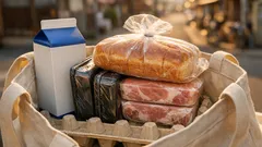 買い物の袋詰めでパンが潰れないコツは「底」だった