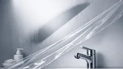 浴室の鏡の水あかを待ち時間なしで落とすラップ掃除のやり方